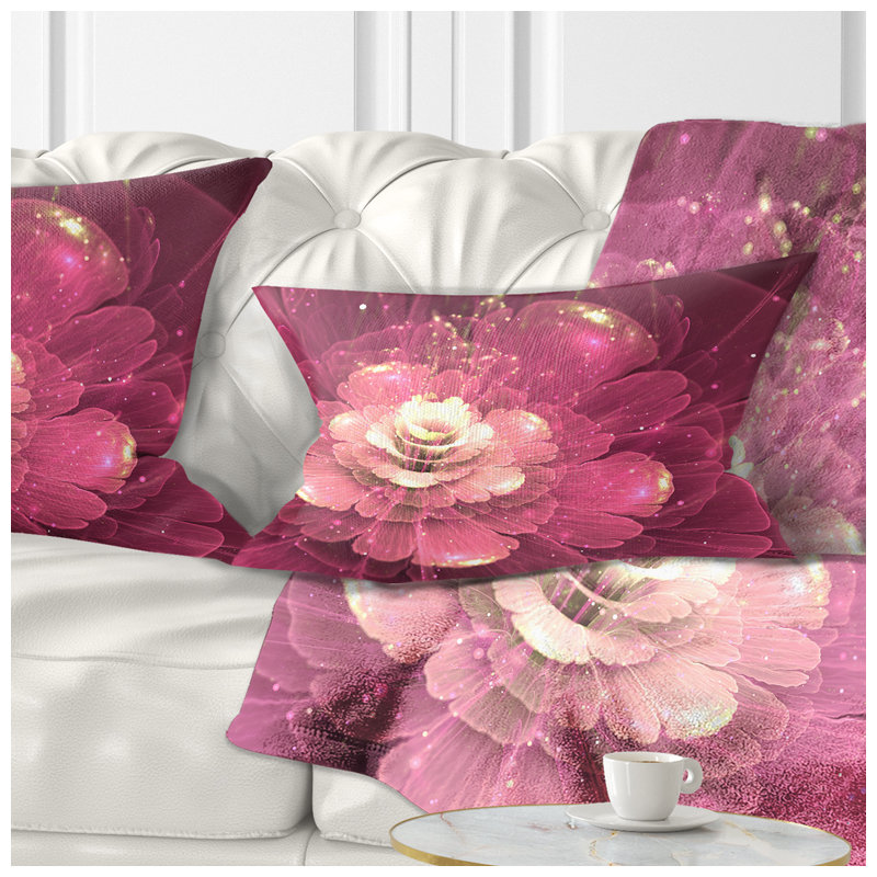 Coussin lombaire en fleur abstraite floral