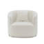 Chaise en chenille Odette Beige avec coussin Odette