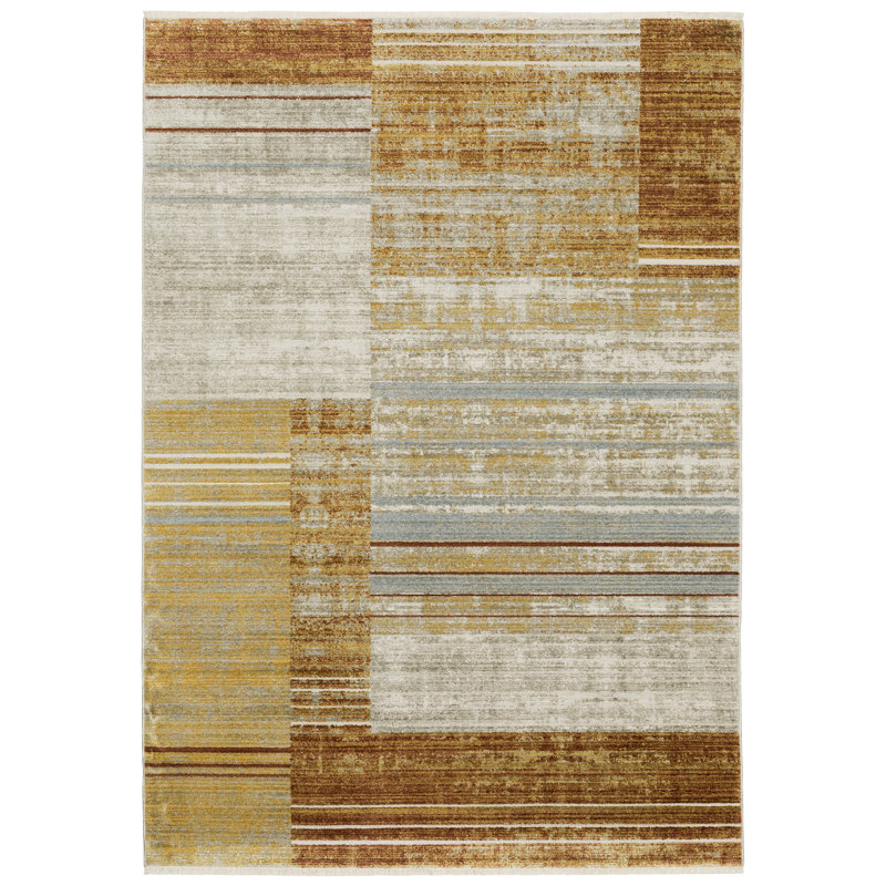 Geometric Indoor Rug, Rectangle 9'10" x 12'10"