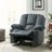 Luxurious Manual Recliner Chair With Skin-Friendly Fabric And Dual Cup Holders-1755834136