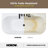 59'' Freestanding Soaking Acrylic Bathtub With Faucet And Hand Shower , All-in-One Design for Effortless Installation