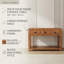 110cm Solid Wood Console Table