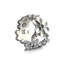 Arche of Bees Pewter Lilacs Flower Napkin Ring