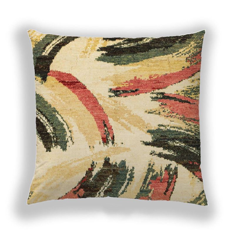 Coussin décoratif abstrait 2534, Microsuède
