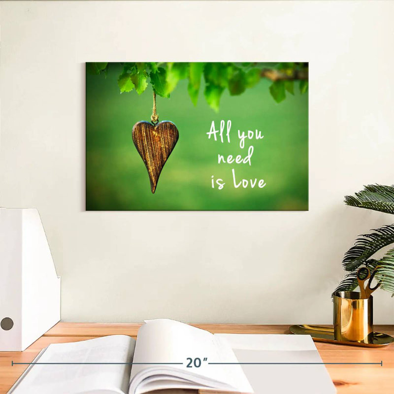 Tergel Nature All You Need Is Love, 8" H x 12" W