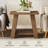 Solid Wood End Table With Storage-653028289
