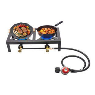  Gas hob Gas Stoves, Portable Gas Hob Single LPG Burner, Black  Tempered Glass Catering Camping Gas Stove ，Cast Iron Pan Support [Energy  Class A] (Color : C) : Appliances