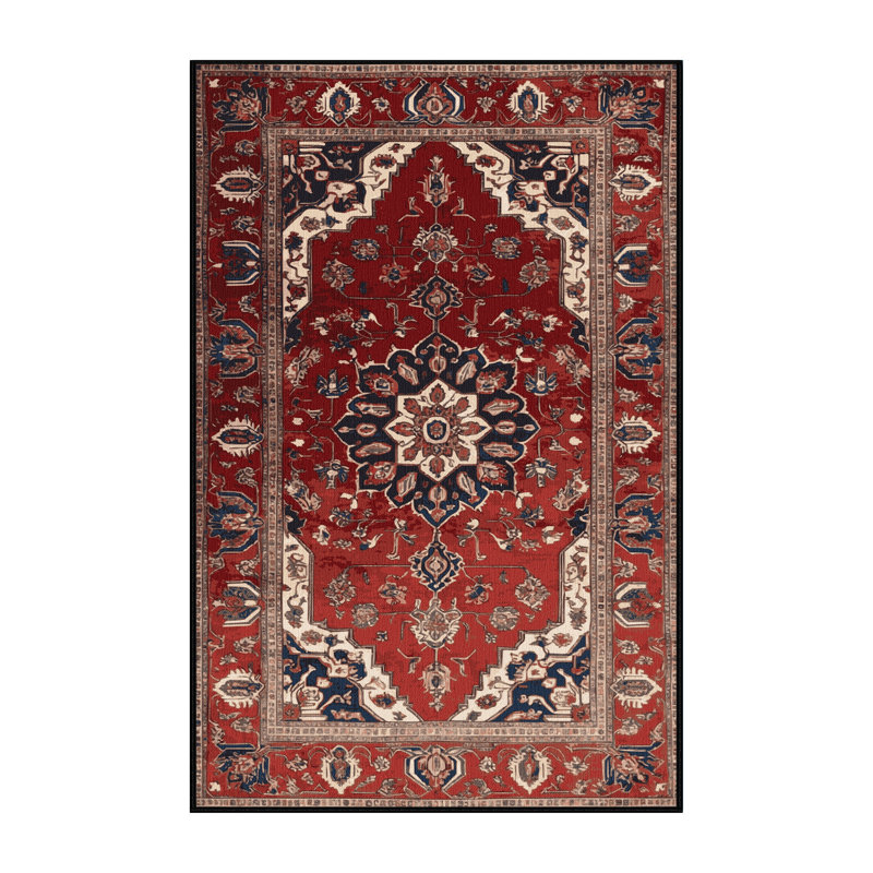 Tapis brun lavable à la machine, Rectangle 6 pi x 9 pi