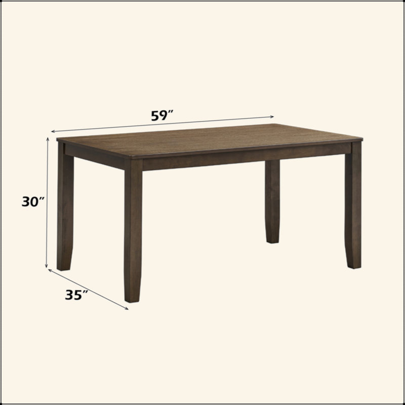 Damica Walnut Dining Table