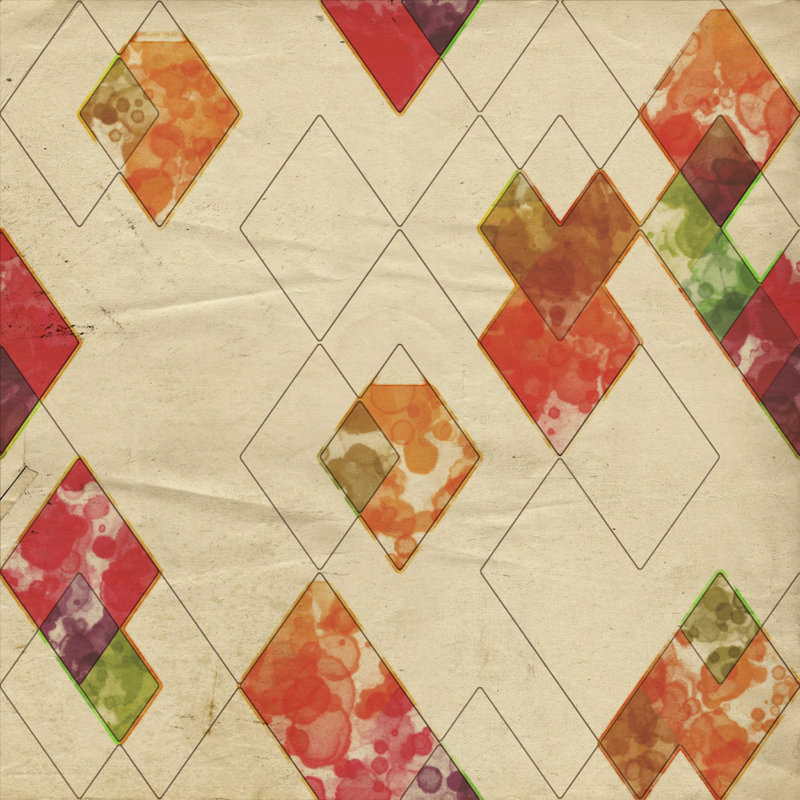 Forme géométrique de couleur II, H 12 po x l 12 po x P 1,25 po