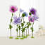 Grand ensemble de 9 fleurs artificielles avec supports surdimensionnés décorations florales de mariage et d'événement pour décors, fêtes et espaces photos
