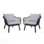 Fauteuil club Huron en PP (ensemble de 2), durable et résistant aux intempéries avec un design moderne pour une utilisation intérieure et extérieure-67637536