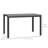 Raydell Rectangular Polyethylene (PE) Wicker Outdoor Dining Table