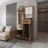 Hall Tree with Multifunctional Storage, 1-Mirror, and Adjustable Legs for Versatile Home Organization-513838527