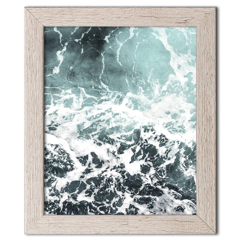 « ondulations i », reproduction de photo, H 18 po x l 12 po x P 0,75 po, Papier encadré patiné