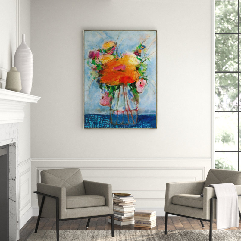 Always By Your Side Print by Susie Zolghadri, 33.5" H x 25.5" W, Brush Gel