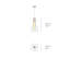 Luminaire suspendu Eris - Base GU10 - Aluminium - Placage de bois - Abat-jour en hêtre naturel-53919001-53919002
