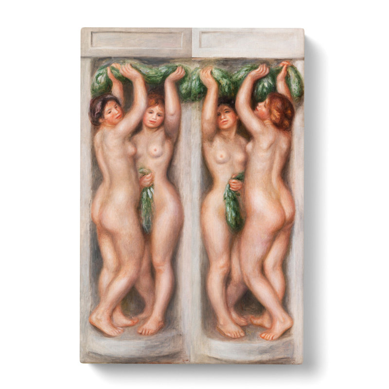 Caryatids by Pierre-Auguste Renoir - Wrapped Canvas Painting, 76cm H x 50cm W x 3cm D