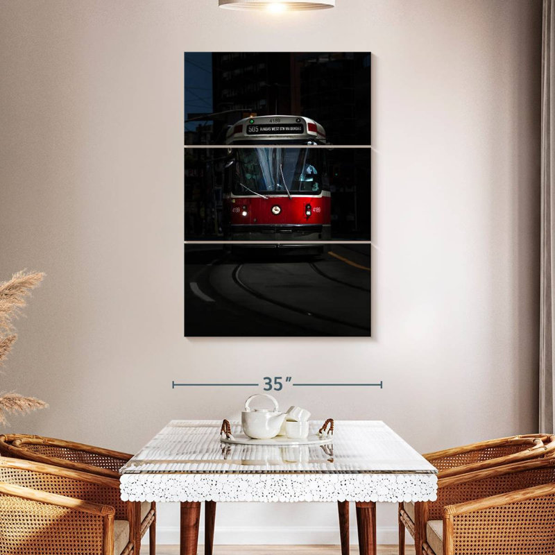 Mehar The 505 Dundas Streetcar Color Version, H 50 po x l 32 po