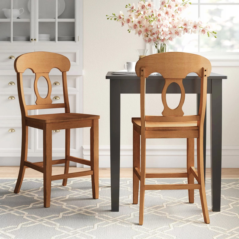 Beaufort Solid Wood Counter Stool, Oak, Counter Stool (24.21” Seat Height)