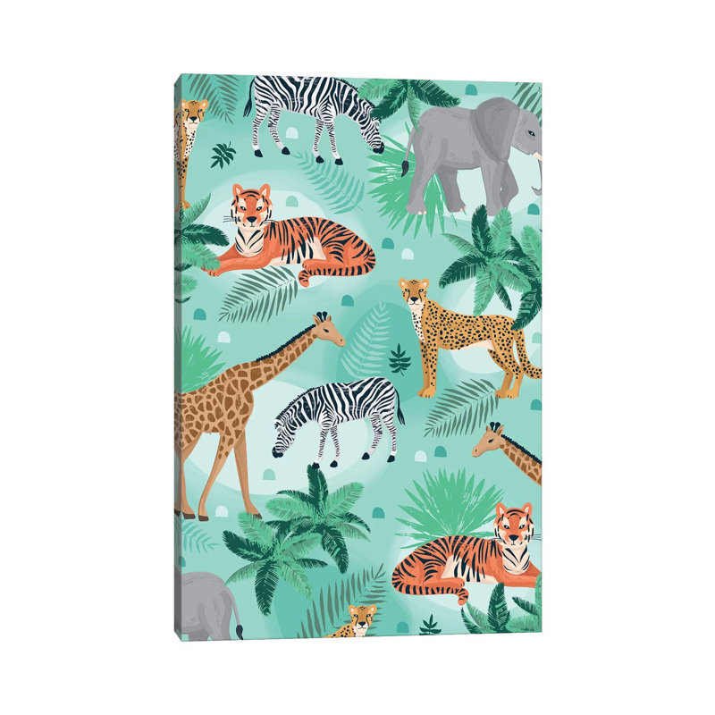 Everyday Jungle Savannah I by Lisa Whitebutton - Wrapped Canvas Print, 20.32 cm H x 30.48 cm W