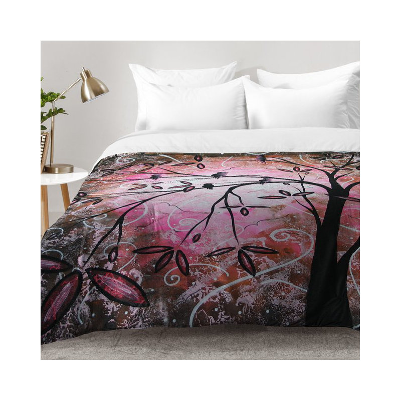 Ensemble d'édredon fleur de cerisier, Édredon double / grand + 2 taies décoratives sta