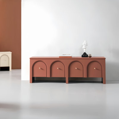 Meuble télé moderne et simple de style crème