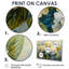 Impression d'art mural jaune et bleu «Garden of Life» - Hortensia-258128072-258128079