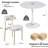 Round Dining Table Sets With 2 Chairs-120921666-120921667