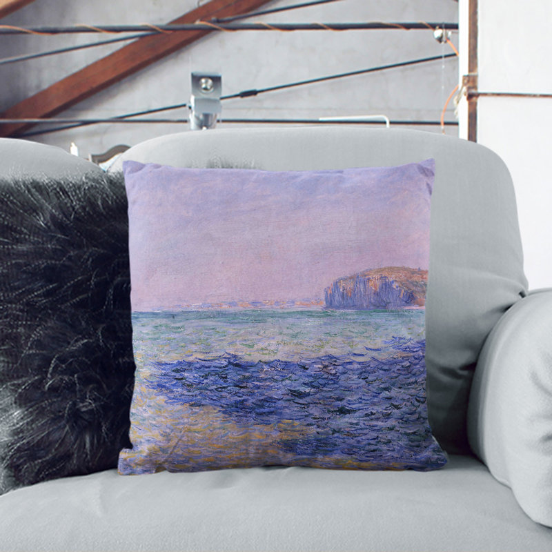 The Cliffs at Pourville Scatter Cushion, White, 40cm H x 40cm W x 15cm D