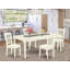 Cet ensemble de salle à manger 5 pièces comprend une table rectangulaire en bois avec un papillon et 4 chaises de salle à manger en acajou-1270227961-1313939292-1263928295