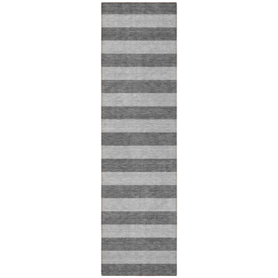 Tapis de couloir intérieur et extérieur gris 8 pi