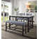 Mahria Marble Top Solid Wood Base Dining Table