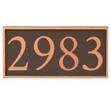 Serif 1-Line Wall Address Plaque