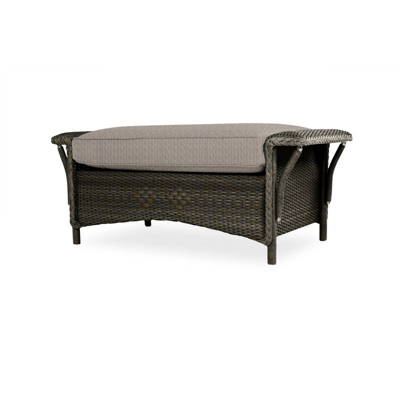 Nantucket Outdoor Ottoman, Beach Natural, Mink