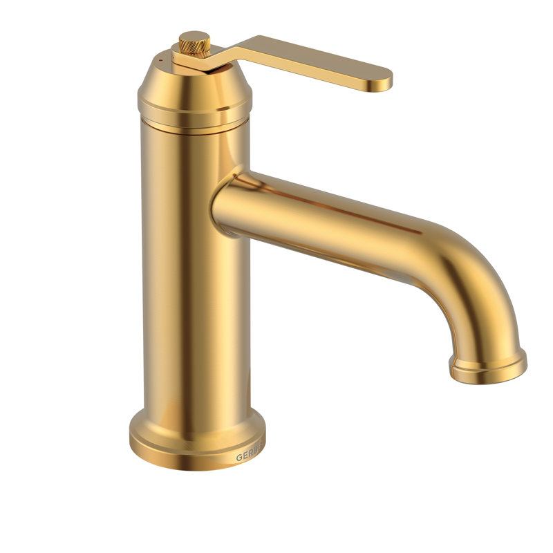Robinet de salle de bain monocorps et monocommande Kinzie, Or brossé