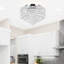 Plafonnier encastré 5 lumières avec finition chromée-1032040114-1032040111