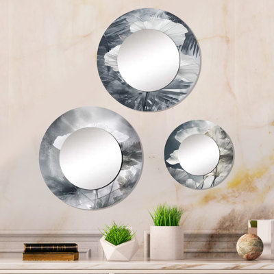 Miroir rond 3 pièces Dianely