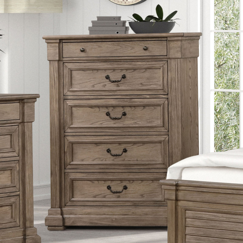 Coffre transitionnel l 38,6 po, gris vieilli