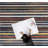 Pimm Striped Machine Washable Area Rug in White/Blue/Brown-2023472669