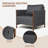 Briles Aluminum 6 Piece Sofa Seating Group with Olefin Cushions