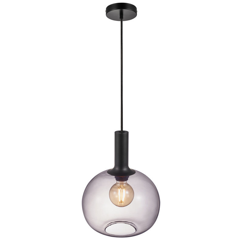 1 - Light Matte Black Single Pendant