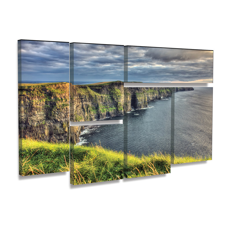 « falaises of moher ireland », reproduction de photo à multiples images sur toile tendue
