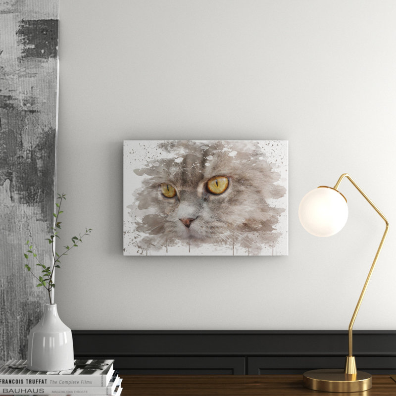 Cat Eyes 8 - Wall Art, 35cm H x 50cm W, Wrapped Canvas