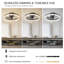 Ventilateur de plafond moderne en cristal noir avec lumière et télécommande, température de couleur réglable-1628963937