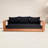 Tulum 87" Wide Outdoor Teak Patio Sofa with Cushions-86504299