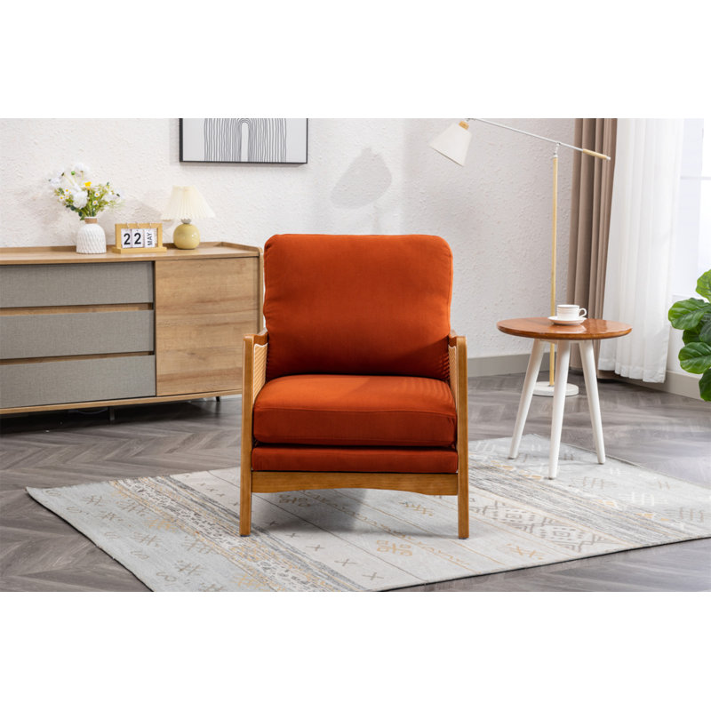 Fauteuil Averyanna, Tissu orange