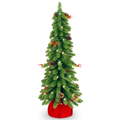 National Tree Company 30" Downswept Forestree with Clear Lights