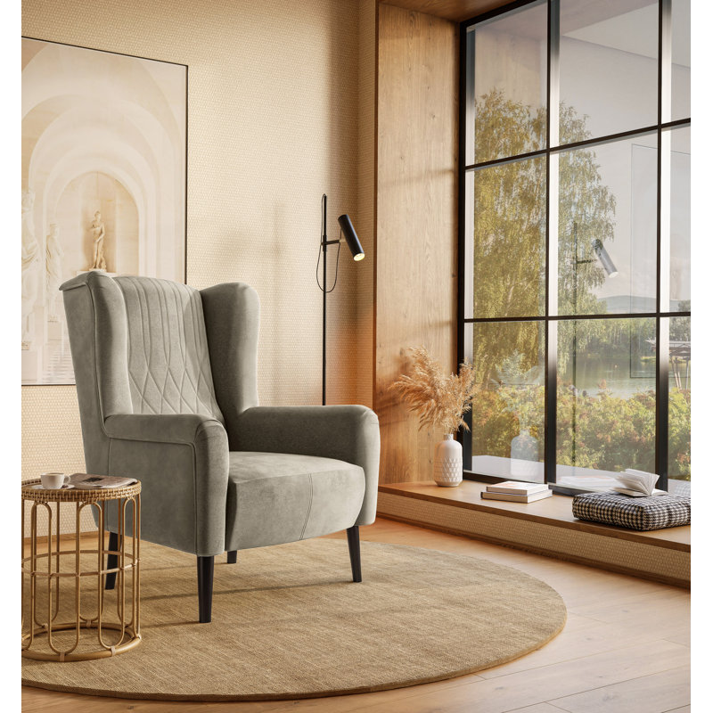 Slawson Upholstered Armchair, Beige