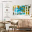Faux fenêtre scène sur toile-1765089283